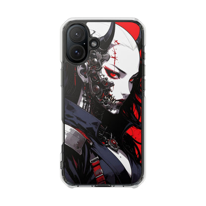Magnetic Impact Phone Case, Anime Art Phone Cover, Goth Accessories for Her, Gift for Tech Lovers, Unique Phone Protection