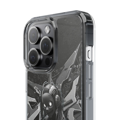 Anime-Inspired Clear Phone Case - Edgy Streetwear Style