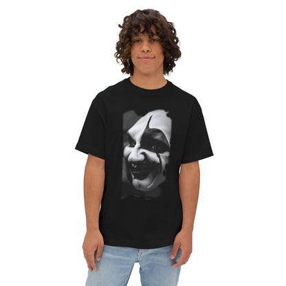 Spooky Emoji Boxy Tee | Oversized T-Shirt, Halloween Apparel, Casual Wear, Unique Graphic Design, Unisex T-Shirt