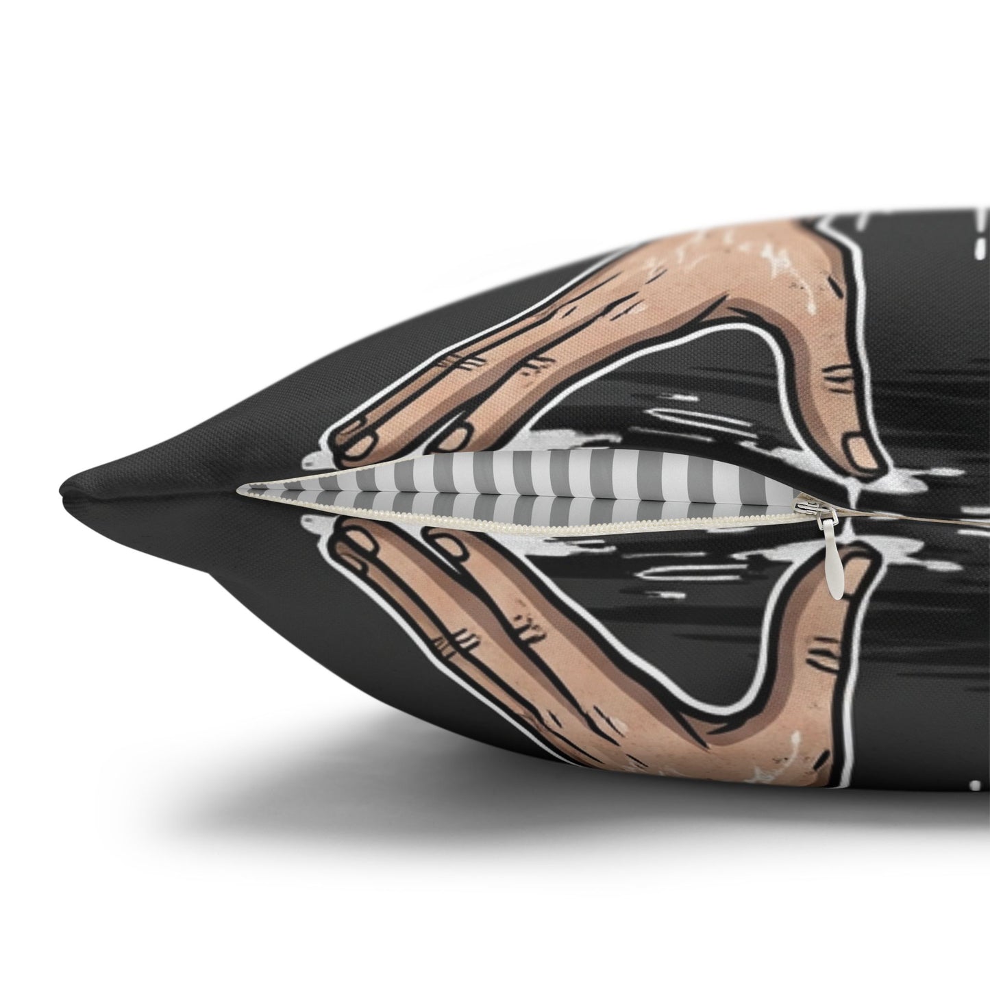 Gothic Gas Mask Pillowcase - Unique Home Decor, Edgy Throw Pillow, Gifts for Sci-Fi Fans, Alternative Room Style, Men’s Bedroom Decor