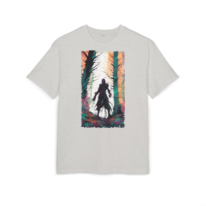 Artistic Oversized Tee - Forest Silhouette Design, Casual Unisex Fashion, Perfect for Nature Lovers, Gift for Friends, Relaxed Everyday Wear