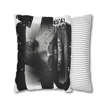 Stylish Spun Polyester Pillowcase, Decorative Accent, Unique Home Decor, Modern Living Room Cushion, Gift for Art Lovers