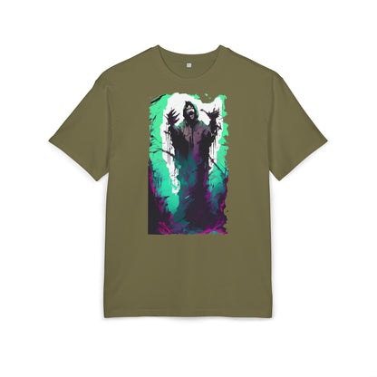 Mystical Oversized Tee - Unisex, Artistic Graphic Tee, Casual Wear, Gift for Art Lovers, Spooky Vibes Shirt