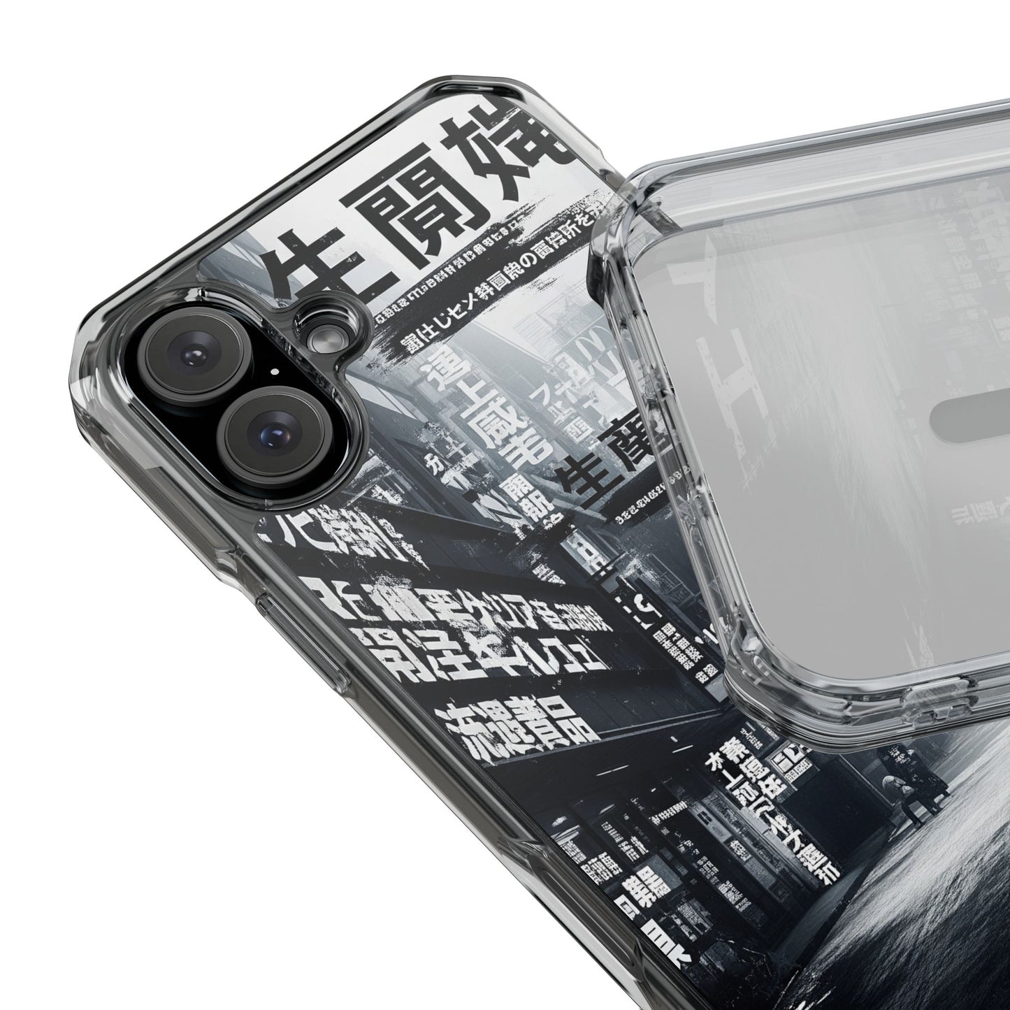 Stylish Magnetic Clear Impact Cases, Phone Protection, Urban Aesthetic, Gift for Tech Lovers, Summer Vibes, Trendy Accessories