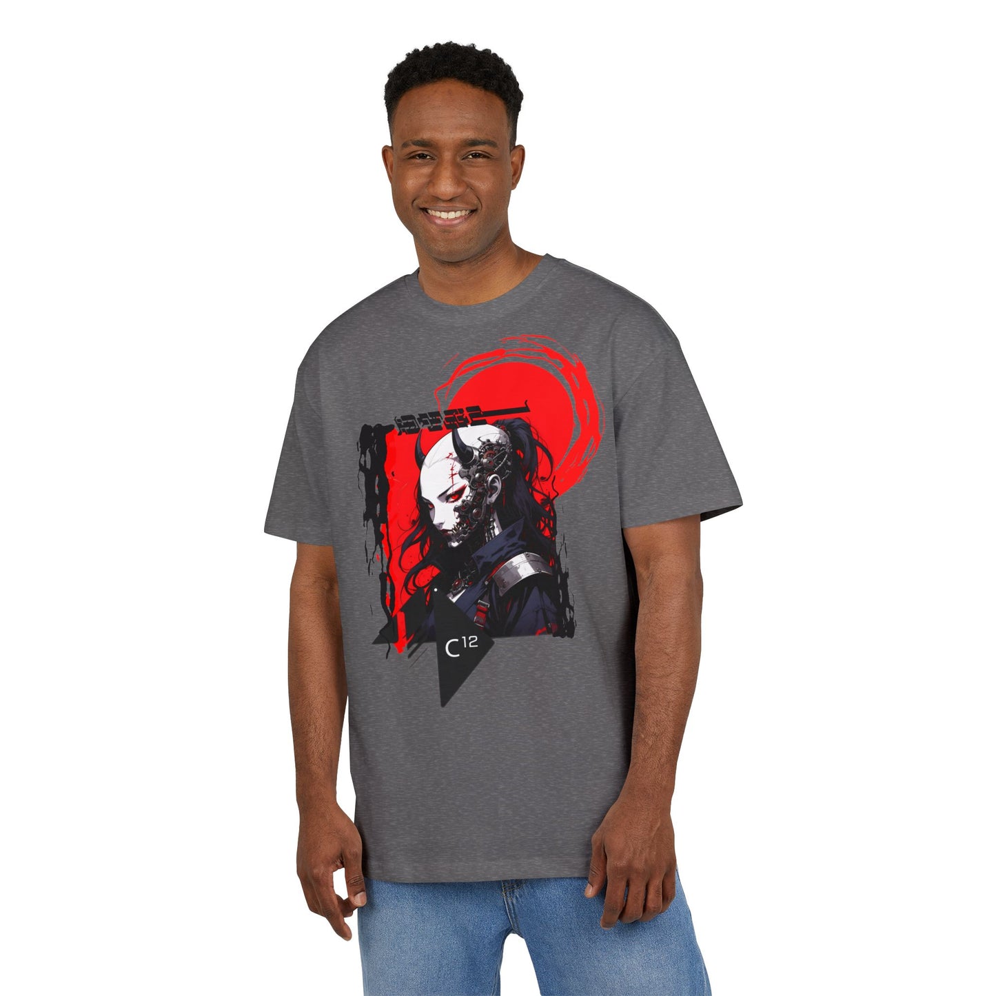 Unisex Graphic Oversized Tee with Artistic Design, Casual Streetwear, Unique Gift for Art Lovers and Gamers, Perfect for Everyday Wear