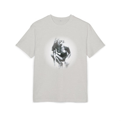 Stylish Unisex Heavy Oversize Tee with Artistic Graphic - Horror Design