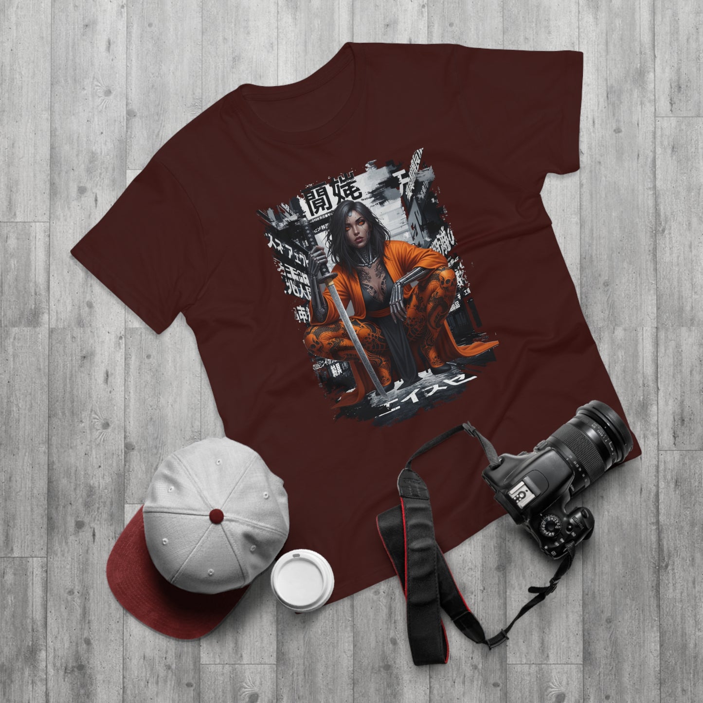 Urban Samurai Unisex T-shirt, Graphic Tee for Anime Fans, Streetwear Fashion, Unique Gift for Birthdays, Casual Wear