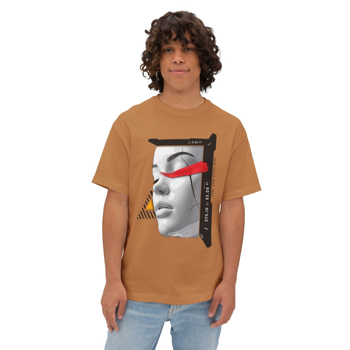 Chic Graphic Oversized Tee - Casual Wear, Streetwear, Art Tee, Gift for Her, Fashionable Comfort Wear