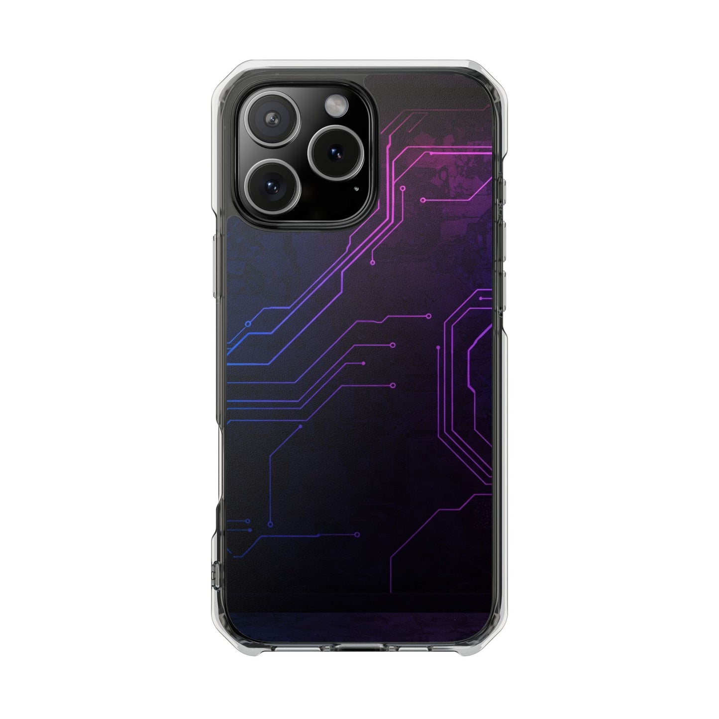 Magnetic Clear Phone Case - Tech-Inspired Design for Gamers, Stylish Protection, Gift for Tech Lovers, Phone Accessories, Customizable Case