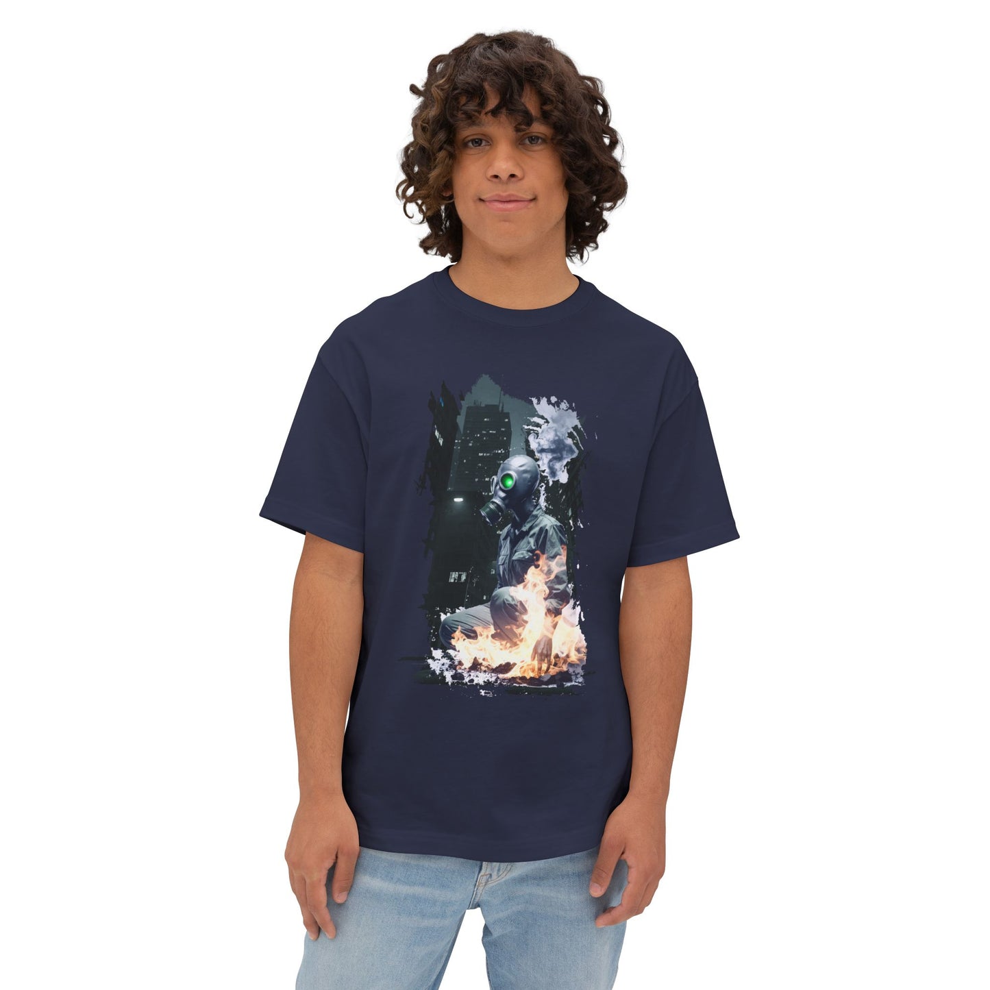 Cool Graffiti Monster Tee, Unisex Boxy T-Shirt, Streetwear Fashion, Graphic Tee, Unique Urban Style