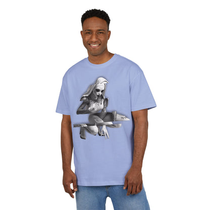 Unisex Heavy Oversize Tee with Horror Design