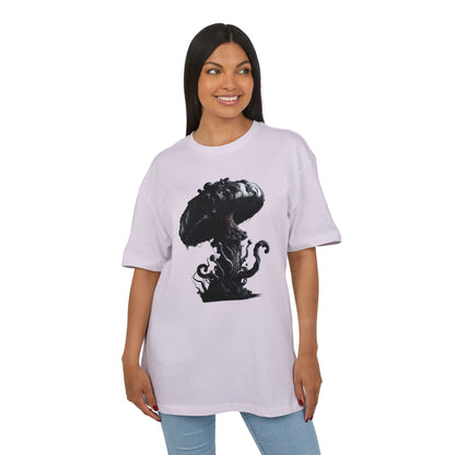 Vintage Mushroom Graphic Unisex Heavy Oversize Tee