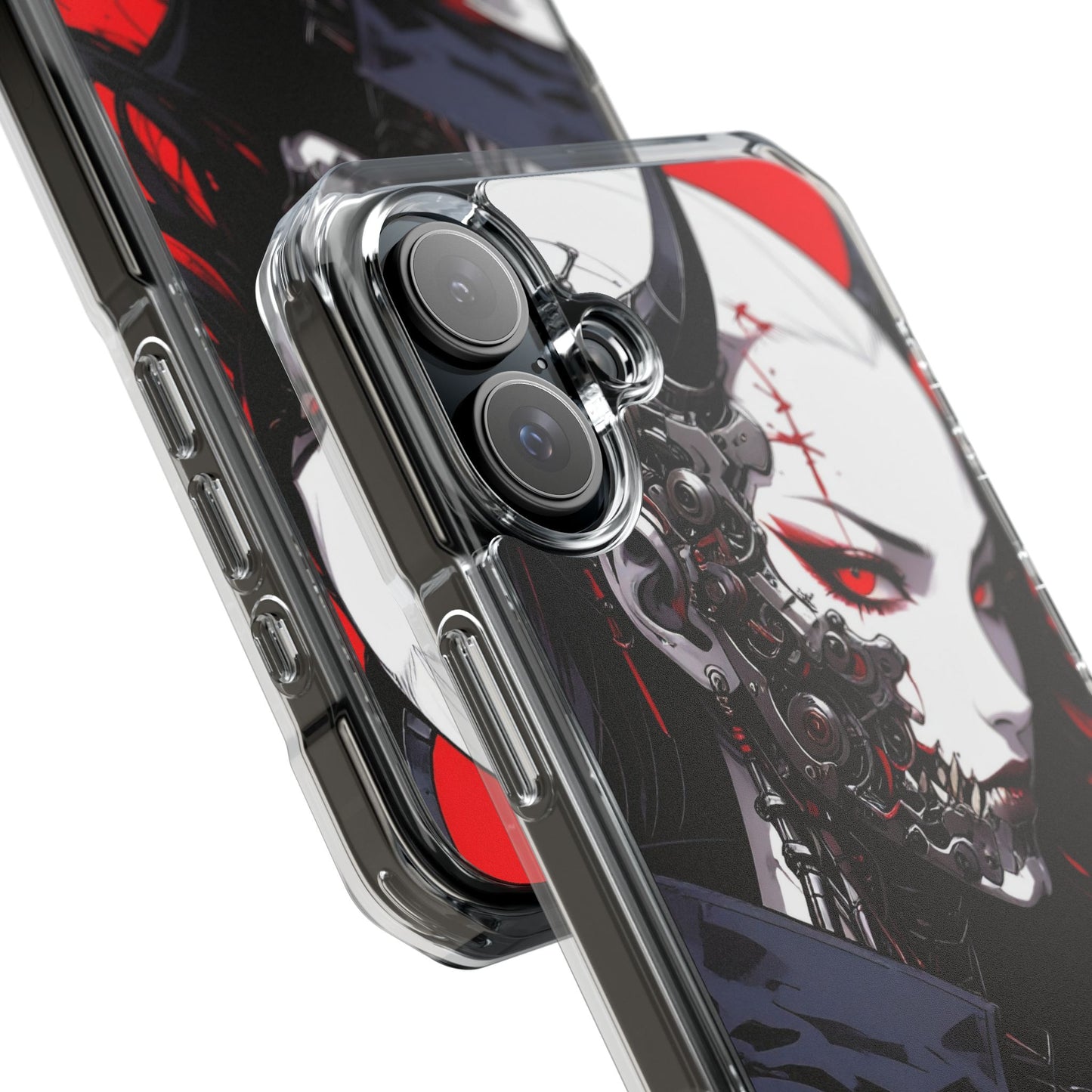 Magnetic Impact Phone Case, Anime Art Phone Cover, Goth Accessories for Her, Gift for Tech Lovers, Unique Phone Protection