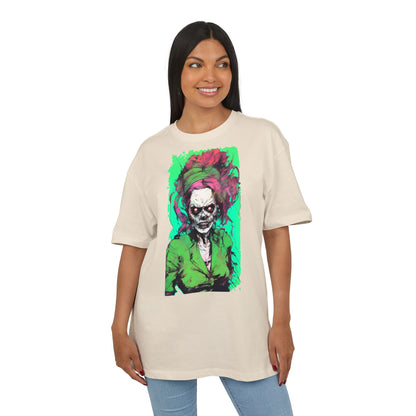 Vibrant Skull Art Oversize Tee, Unisex Graphic Tee, Edgy Streetwear Shirt, Perfect for Halloween, Gift for Art Lovers, Casual Comfort