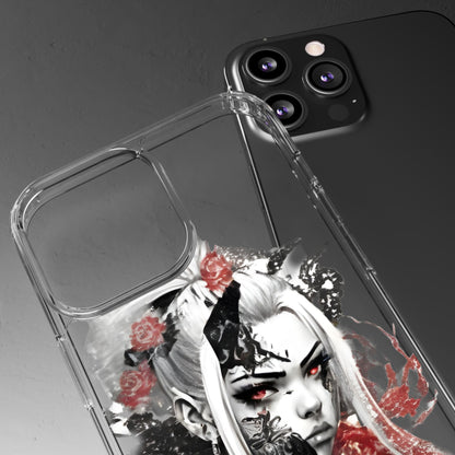 Mystical Warrior Clear Phone Case - Stylish & Protective