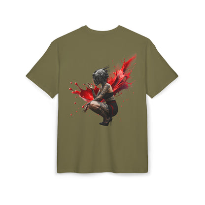 D'Stopian Oversized Unisex Tee - Edgy Graphic Art Tee for Urban Creatives