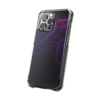 Magnetic Clear Phone Case - Tech-Inspired Design for Gamers, Stylish Protection, Gift for Tech Lovers, Phone Accessories, Customizable Case