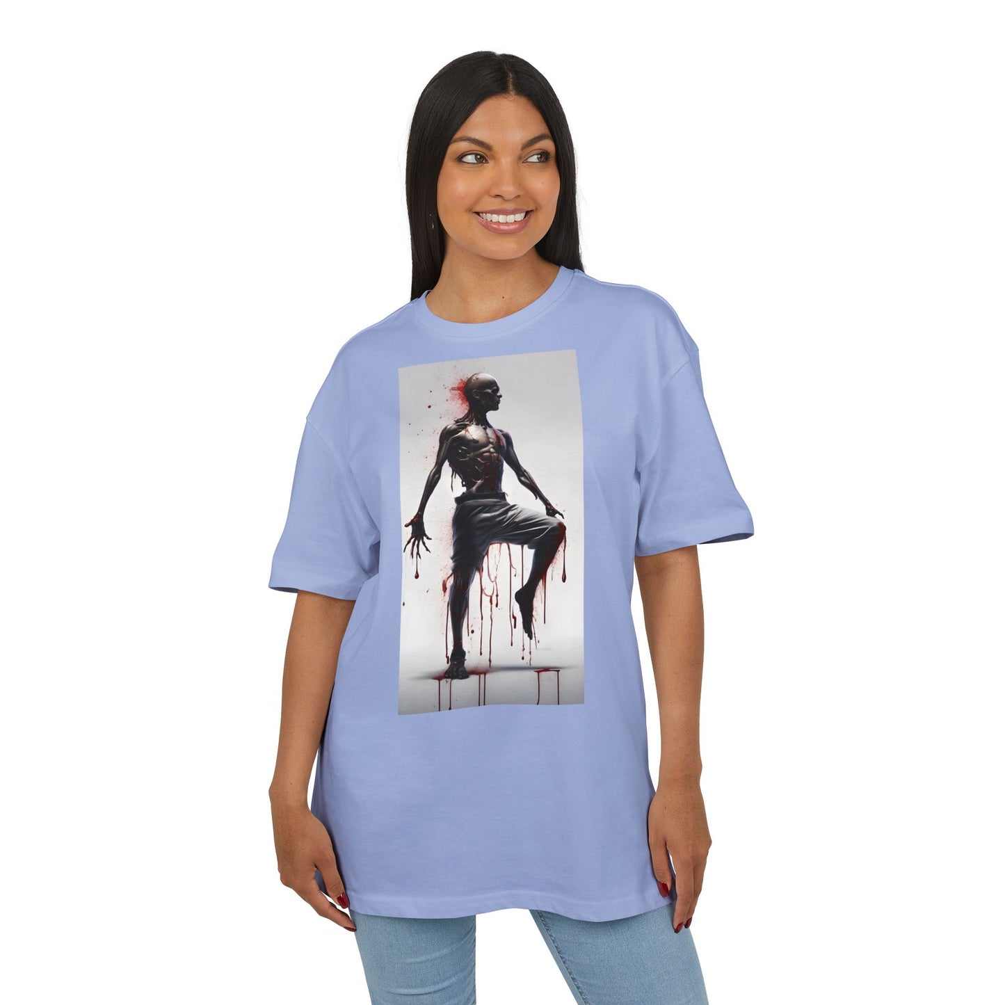 Bold Artistic Unisex Tee, Casual Street Style Shirt, Comfortable Graphic Top, Gift for Art Lovers, Unique Fashion Statement