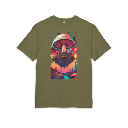 Psychedelic Mushroom Unisex Tee - Oversize Graphic T-Shirt for Festivals, Art Lovers, Gifts, and Casual Wear
