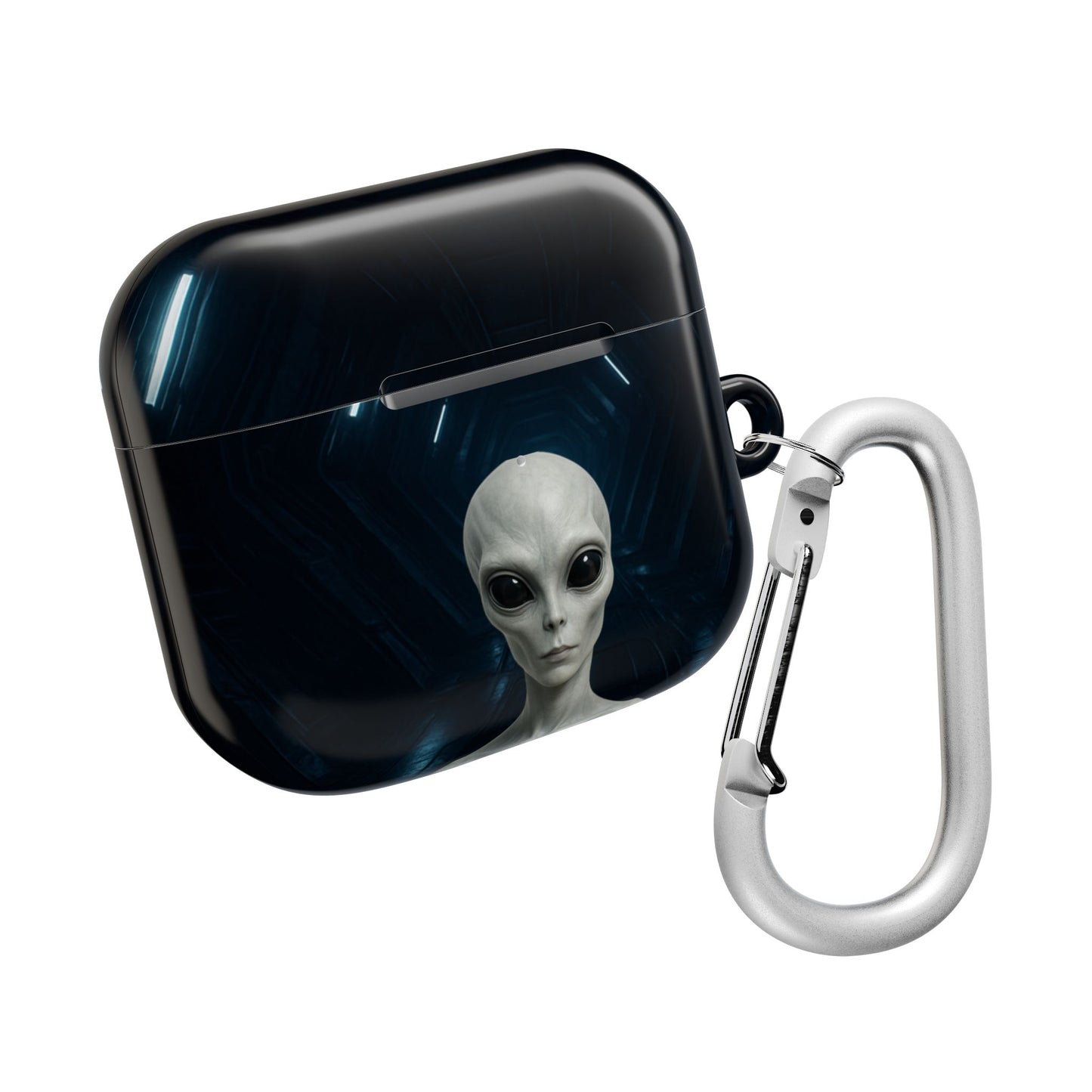 Alien-Themed AirPod Case, Funky Wireless Earbud Cover, Sci-Fi Gift for Music Lovers, Unique Tech Accessory, Halloween Present, Trendy Gadget