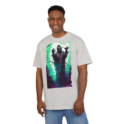 Mystical Oversized Tee - Unisex, Artistic Graphic Tee, Casual Wear, Gift for Art Lovers, Spooky Vibes Shirt