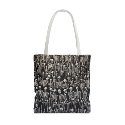 Gothic Skeleton Tote Bag | Spooky Shopping Bag | Halloween Accessory | Unique Gift for Dark Aesthetic Lovers
