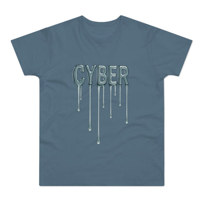 Cool Drippy Cyber T-Shirt, Unisex Graphic Tee, Casual Wear, Tech Enthusiast Gift, Trendy Streetwear for All Occasions