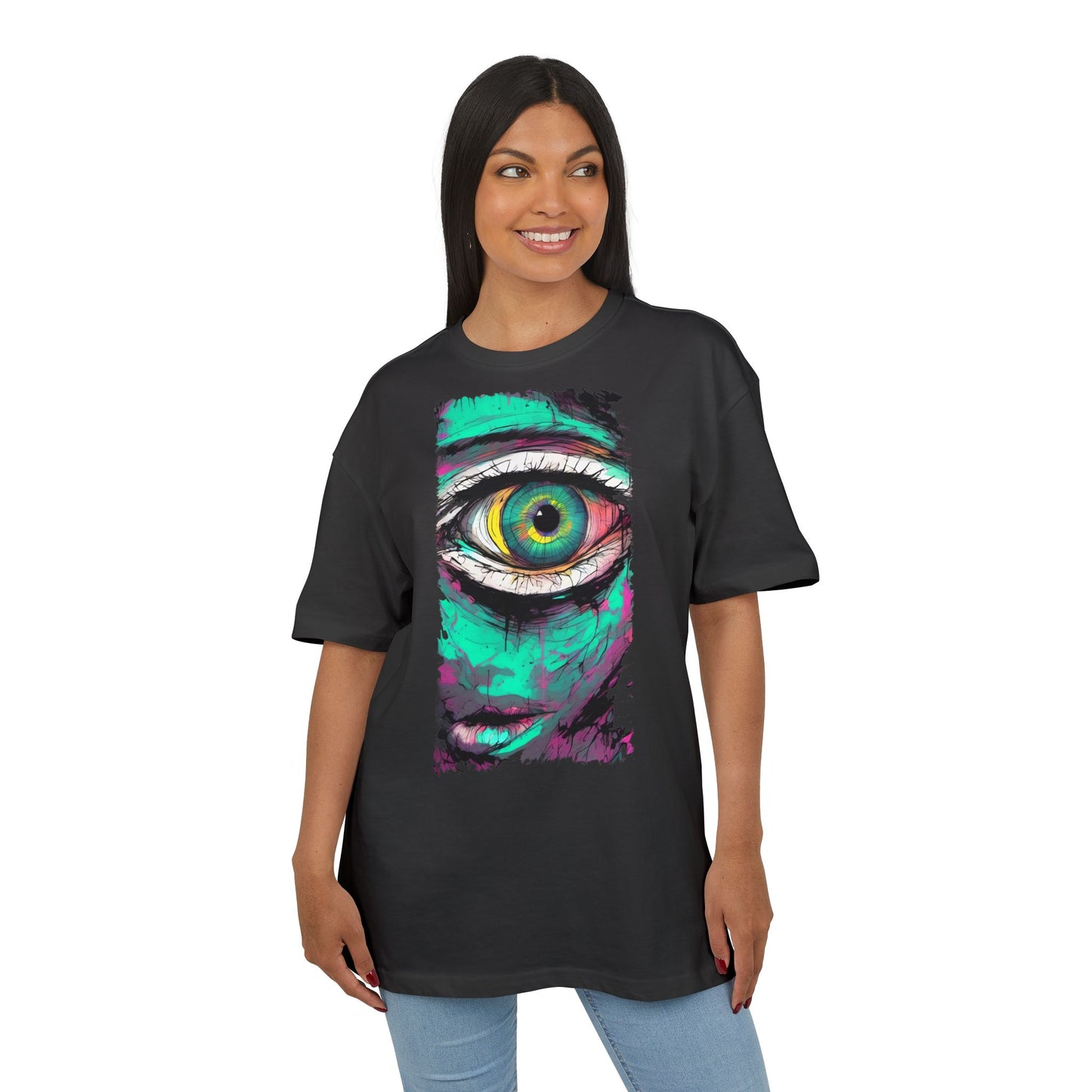 Stylish Eye Graphic Tee, Unisex Oversized T-Shirt, Casual Wear, Street Style, Gift for Art Lovers, Funky Apparel