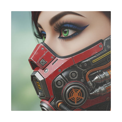 Futuristic Satin Canvas Art Print, Wall Decor for Gamers, Tech Enthusiasts, and Sci-Fi Fans, Unique Gift Idea for Birthdays