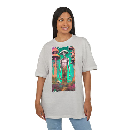 Psychedelic Alien Oversize Tee, Unisex Graphic T-Shirt, Casual Streetwear, Gift for Sci-Fi Lovers, Festival Apparel