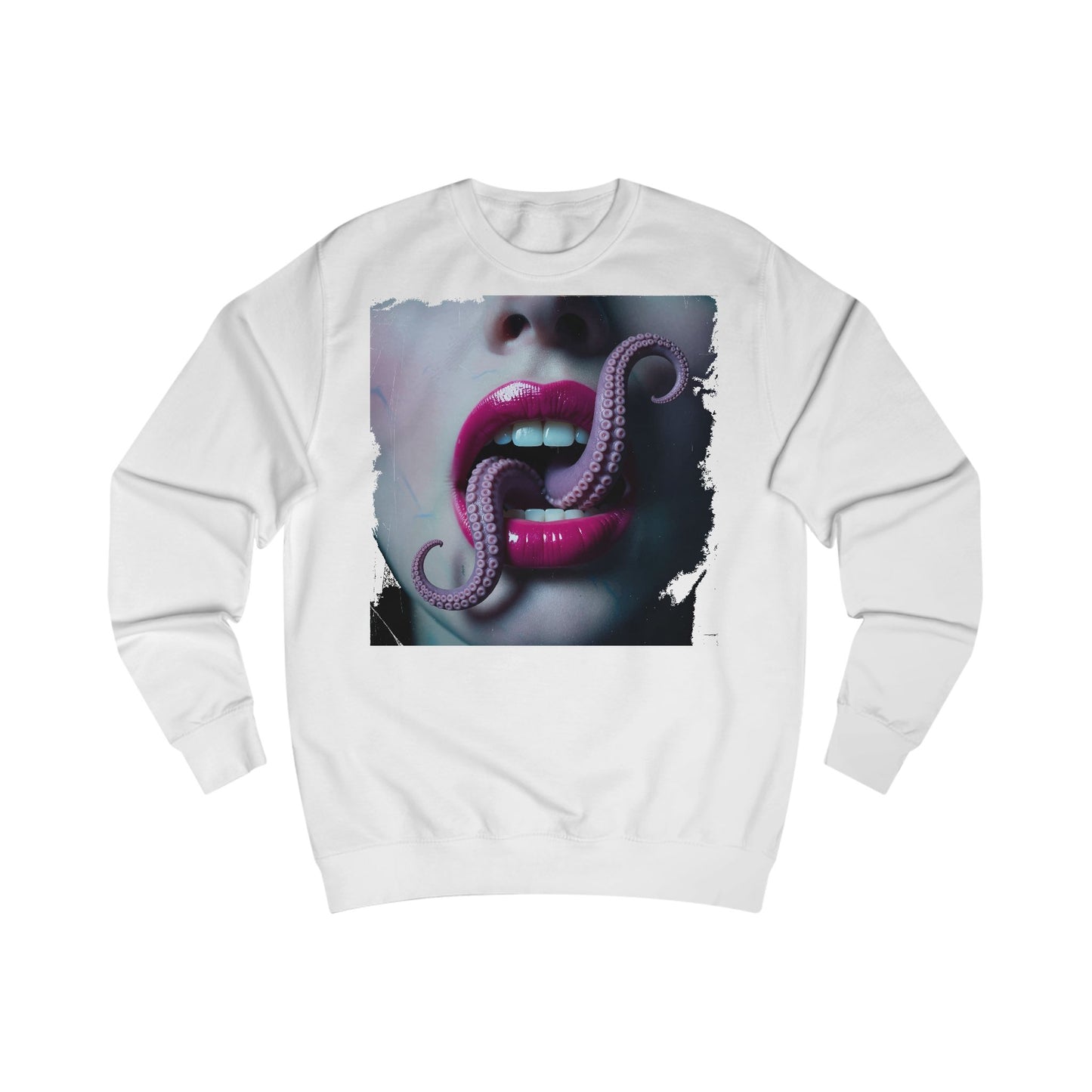 Octopus Kiss Sweatshirt, Unique Graphic Sweatshirt, Unisex Apparel, Perfect for Halloween, Trendy Gift, Casual Style