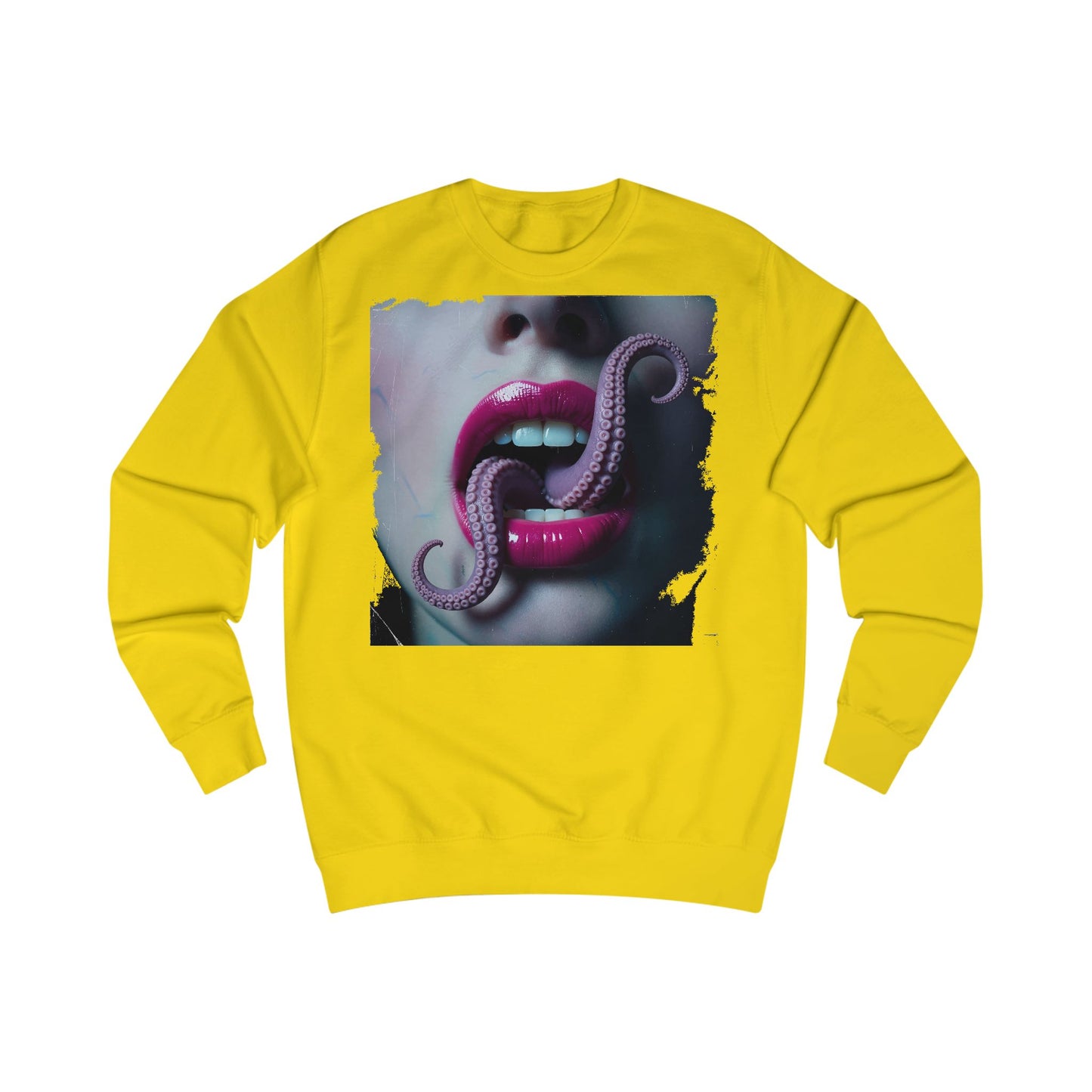 Octopus Kiss Sweatshirt, Unique Graphic Sweatshirt, Unisex Apparel, Perfect for Halloween, Trendy Gift, Casual Style