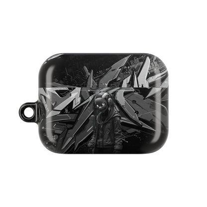 Urban Graffiti Cyber AirPod Cases, Trendy AirPod Holder, Stylish Earbud Case, Customizable Gift for Teens, Music Lover Accessory