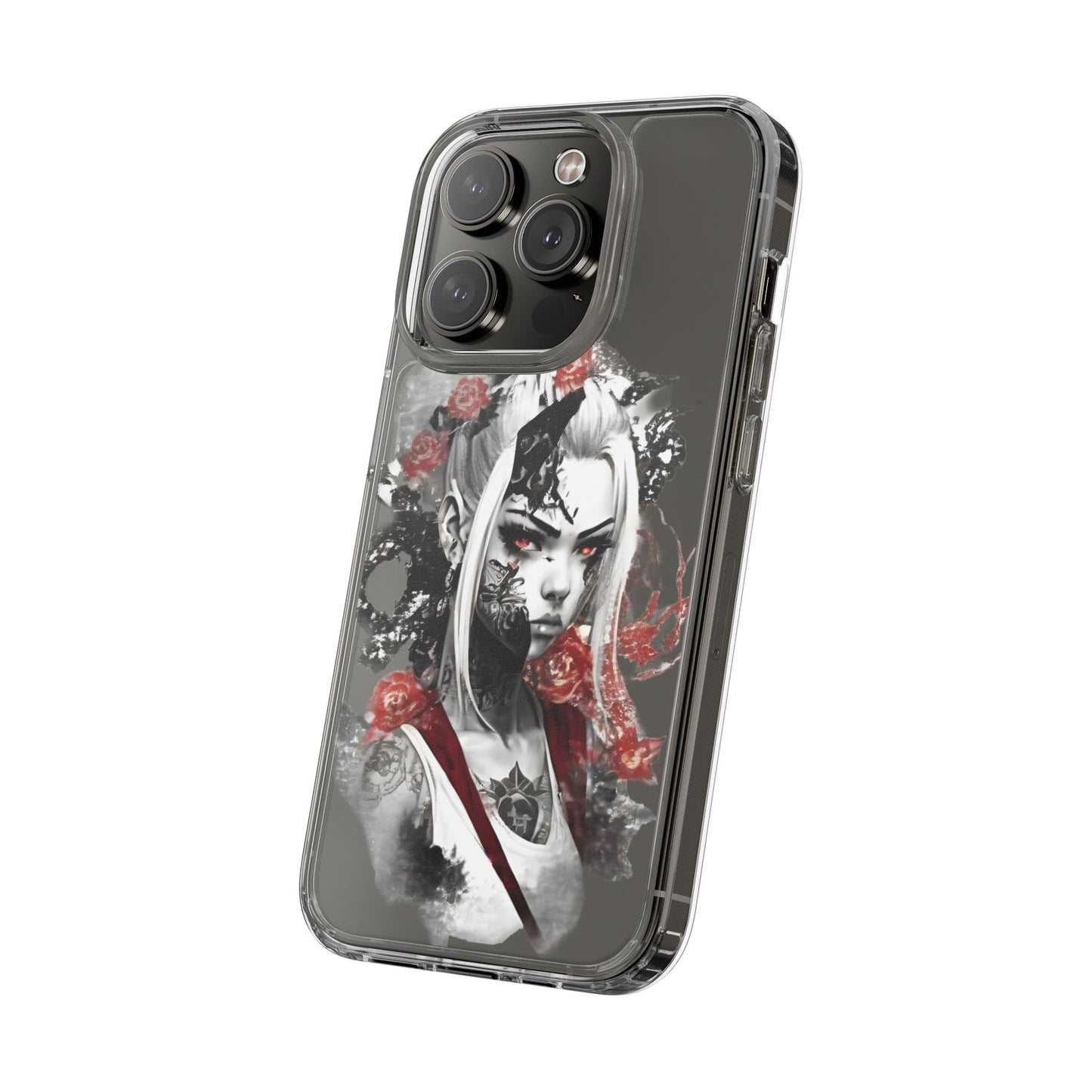 Mystical Warrior Clear Phone Case - Stylish & Protective