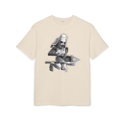 Unisex Heavy Oversize Tee with Horror Design