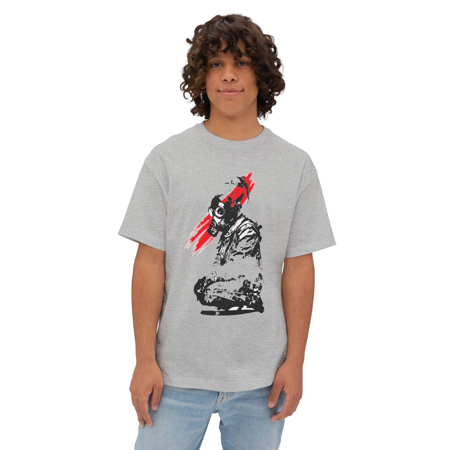 Edgy Graphic Oversized Tee, Unisex Artistic T-Shirt, Casual Streetwear Top, Unique Gift for Him or Her, Trendy Urban Apparel