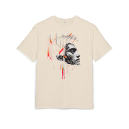 Artistic Oversize Tee - Modern Abstract Design