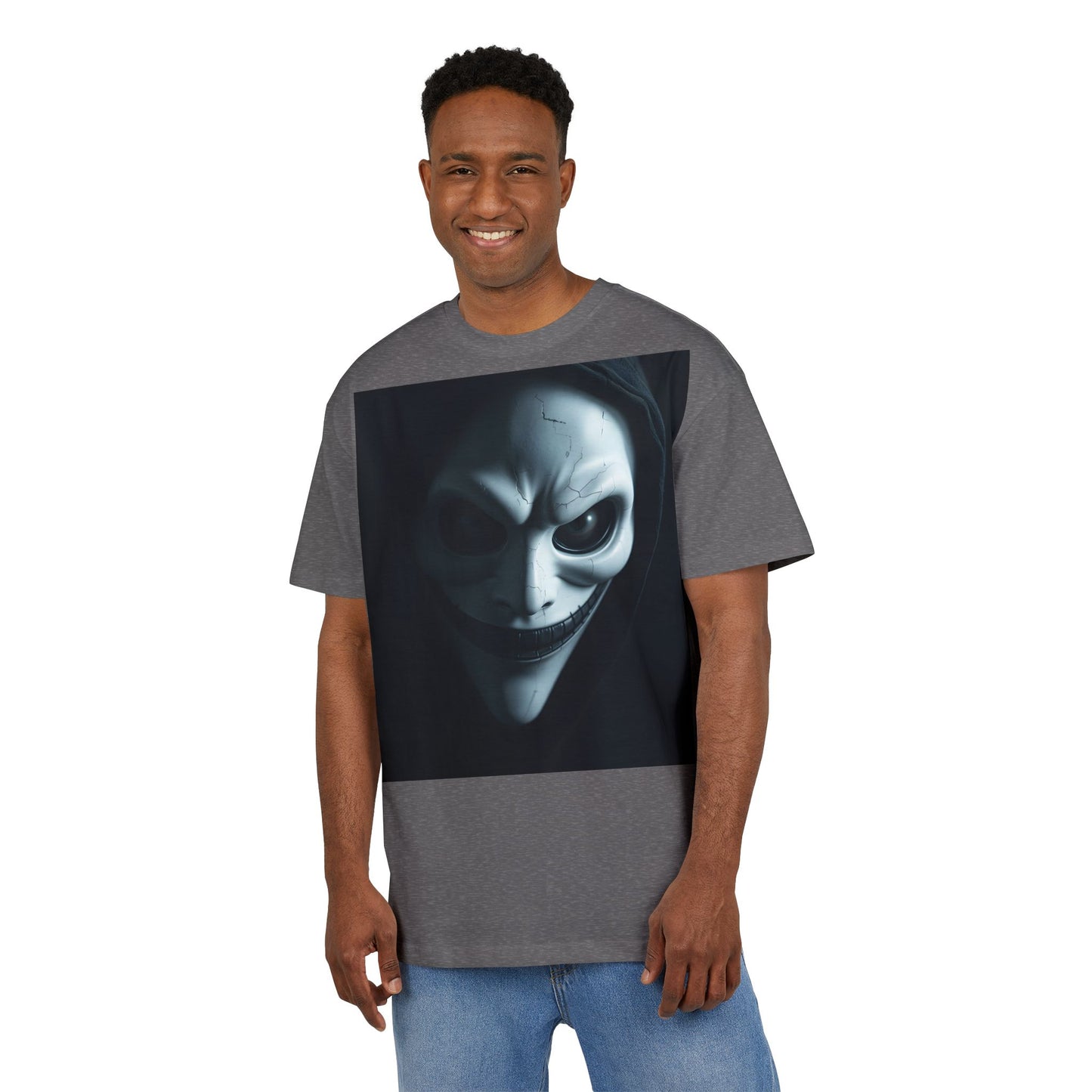 Spooky Graphic Unisex Oversized Tee, Halloween Shirt, Horror Aesthetic Tee, Statement Tee for Parties, Casual Wear, Gift Idea