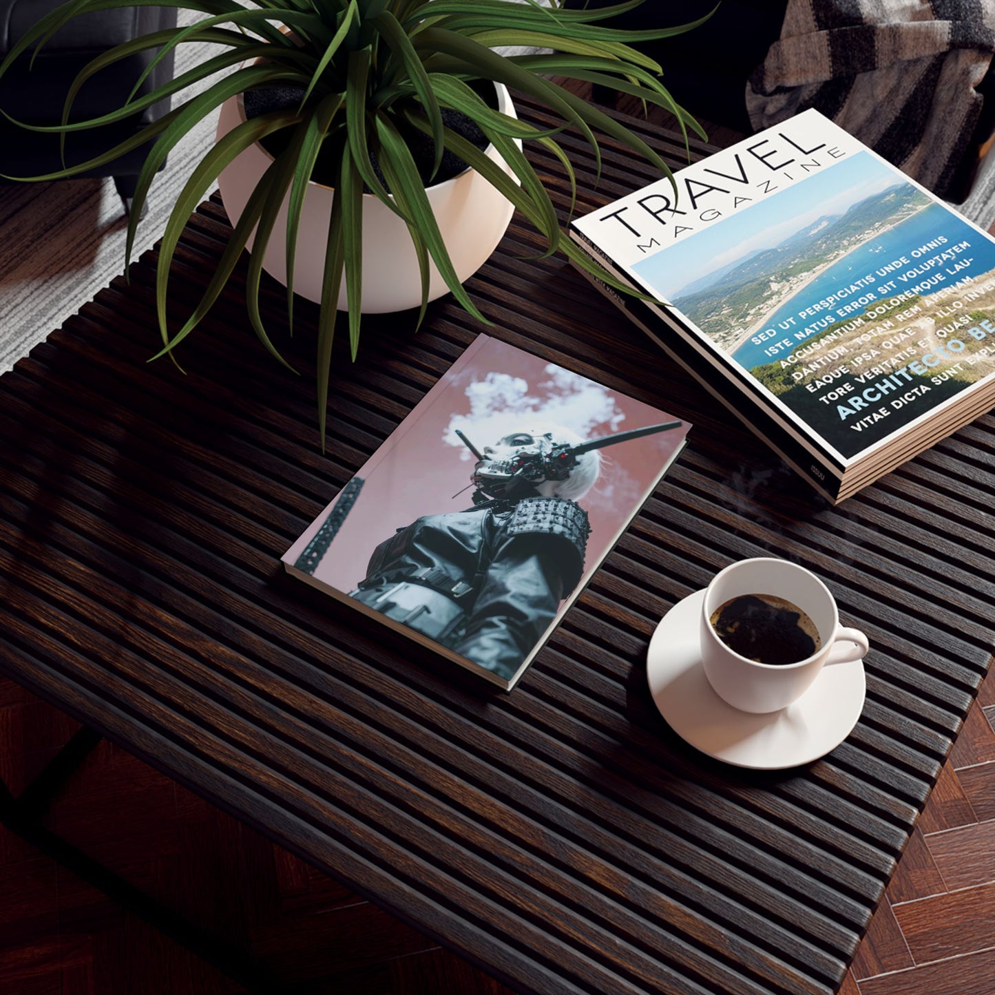 Futuristic Hard Backed Journal | Perfect for Creativity, Note-Taking, Gifts, Cosplay, and Art Enthusiasts