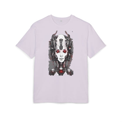 Futuristic Graphic Tee, Unique Oversized T-Shirt, Stylish Casual Wear, Perfect Gift for Art Lovers, Bold Design for Teens