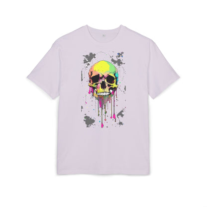 Colorful Skull Oversized Tee - Edgy Graphic Shirt for Casual Wear, Street Style, Gifts, etc.