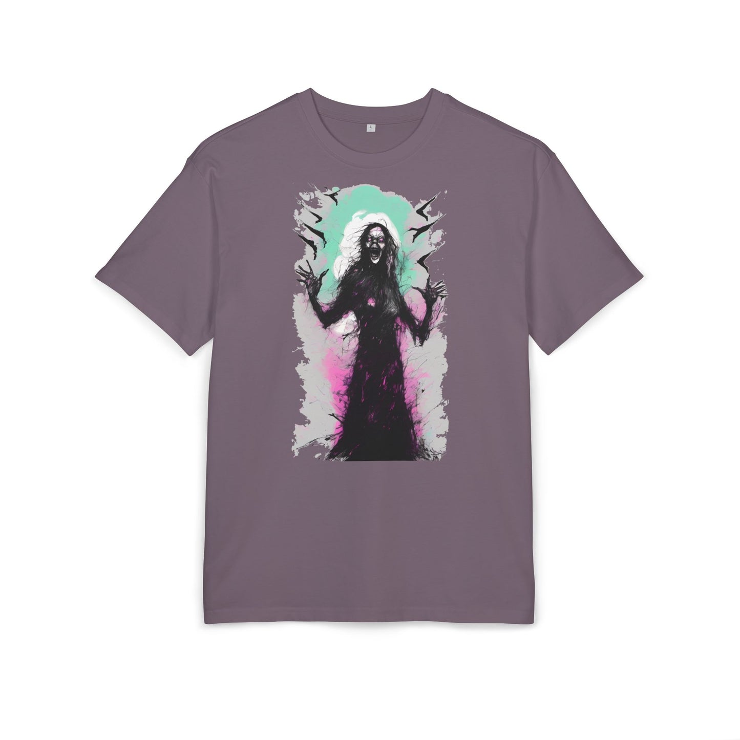 Spooky Witch Oversize Tee - Halloween Shirt, Graphic Tee for Festivals, Trendy Streetwear, Gift for Witch Lovers, Unisex Apparel