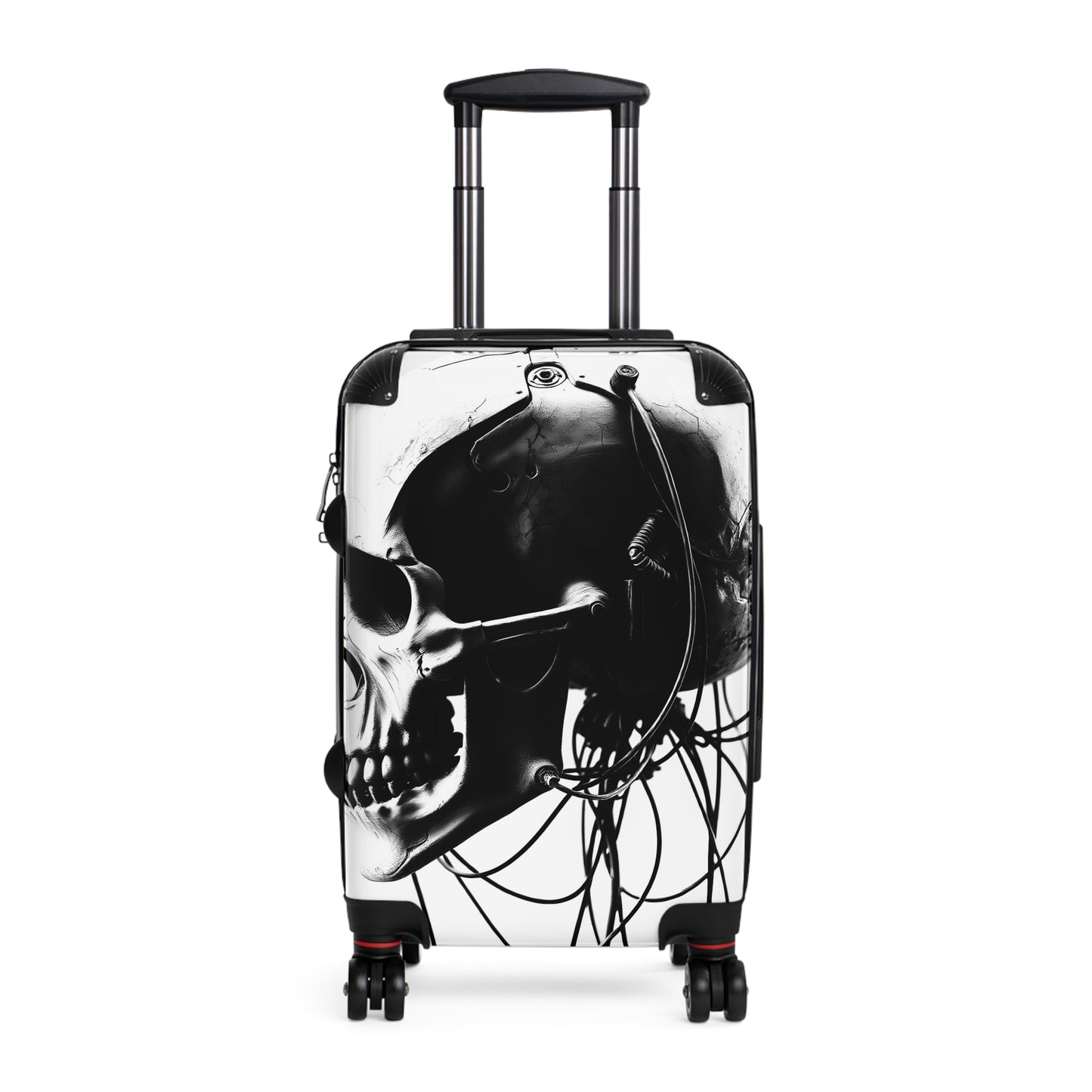 Stylish Travel Suitcase with Skull Design - Perfect for Adventurers