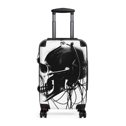 Stylish Travel Suitcase with Skull Design - Perfect for Adventurers