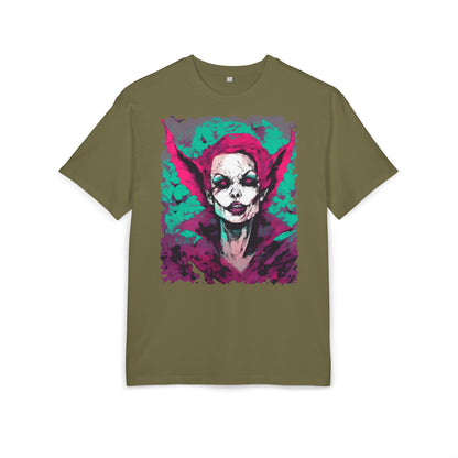 Eerie Portrait Unisex Oversized Tee | Unique Graphic Shirt for Halloween, Gift for Horror Fans, Scary Tee, Alternative Fashion
