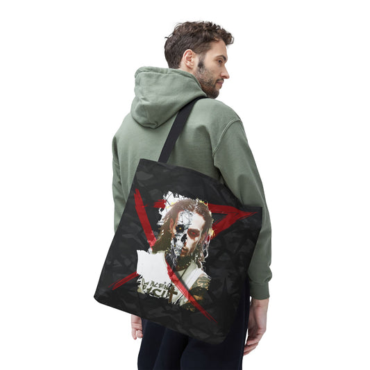 Edgy Graphic Tote Bag, Cool Tote for Concerts, Alternative Fashion, Gift for Music Lovers, Everyday Carry
