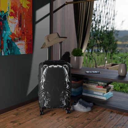 Stylish Travel Suitcase with Skull Design - Perfect for Adventurers