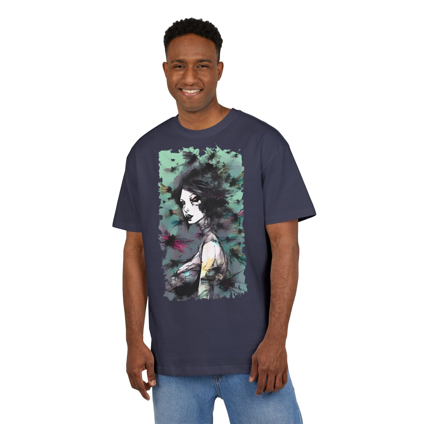 Artistic Oversize Tee - Unique Graphic Shirt for Creative Souls, Comfortable Fashion for Art Lovers, Unisex Casual Wear