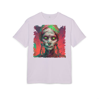 Horror-Inspired Unisex Oversize Tee, Spooky Graphic Shirt, Halloween Outfit, Unique Art Tee, Ghoulish Casual Wear, Perfect for Parties