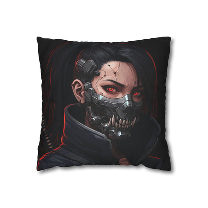 Cyberpunk-Style Velvet Pillowcase, Decorative Pillow, Home Decor, Unique Gift, Futuristic Accent, Gaming Room Decoration